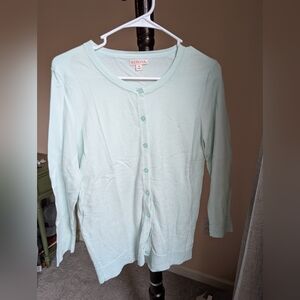 Pale mint green cardigan